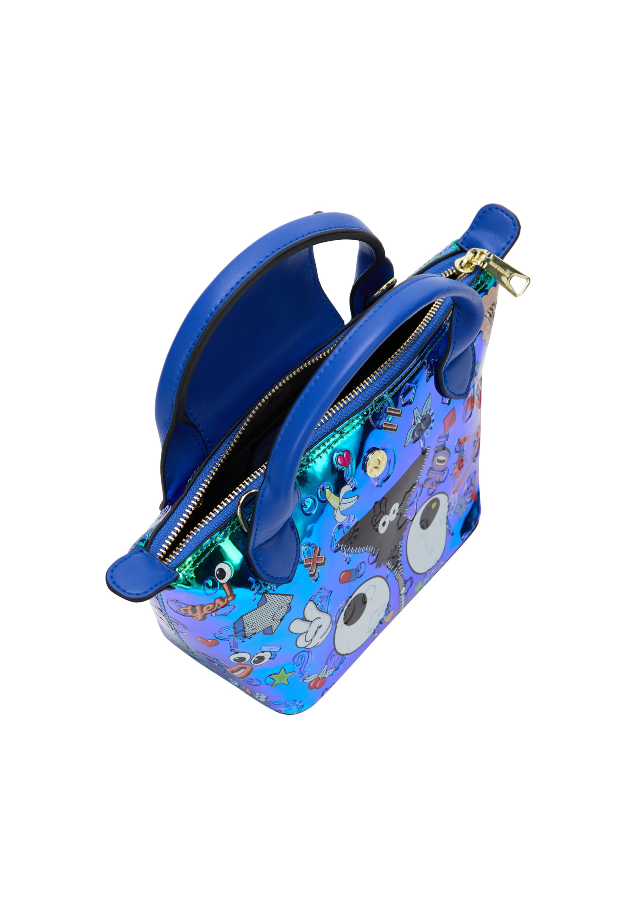 MYMO Handbag 'Pop Eyetheme' in Blue