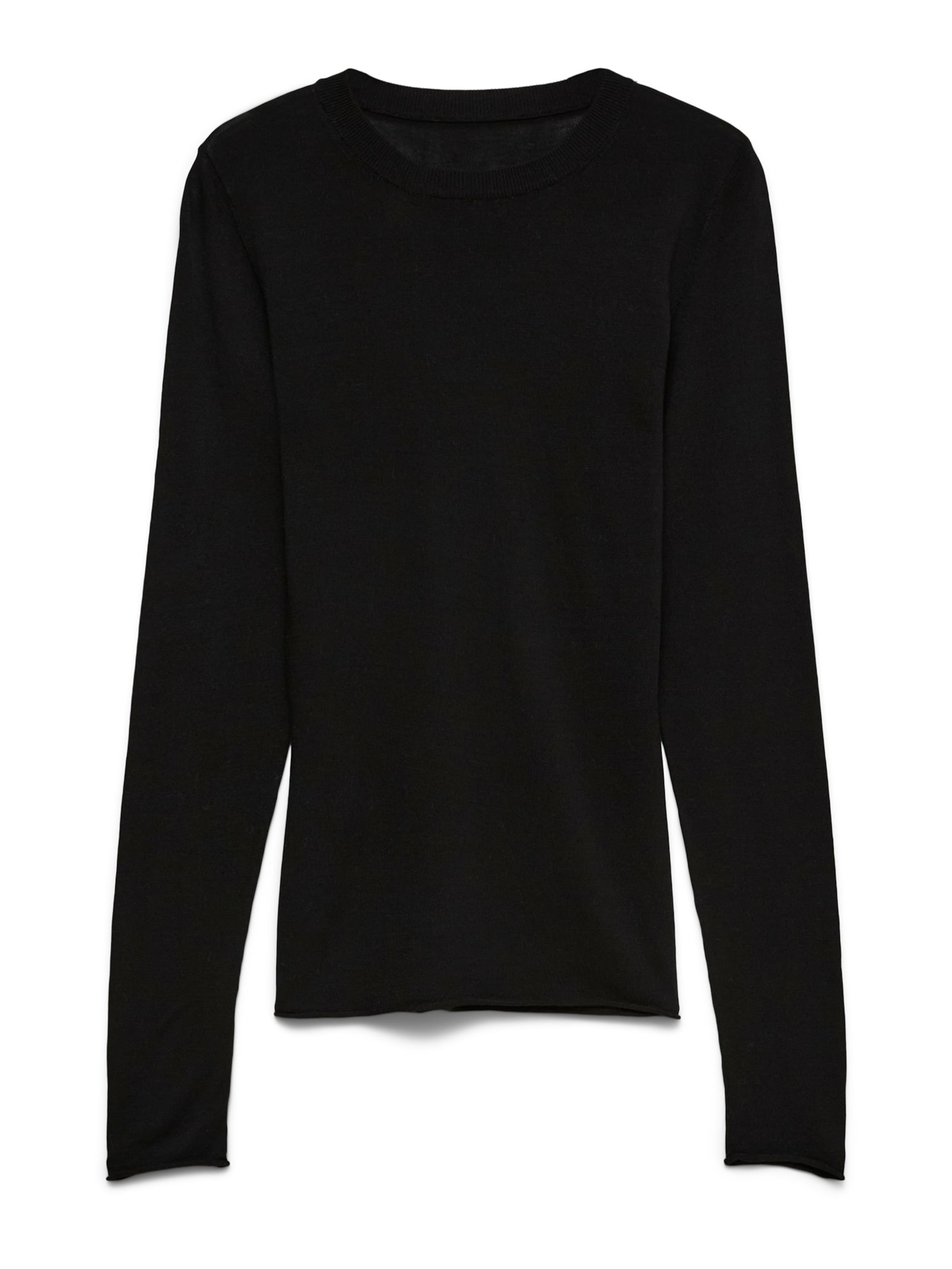 VERO MODA Sweter 'VMKamile' w kolorze czarny: przód