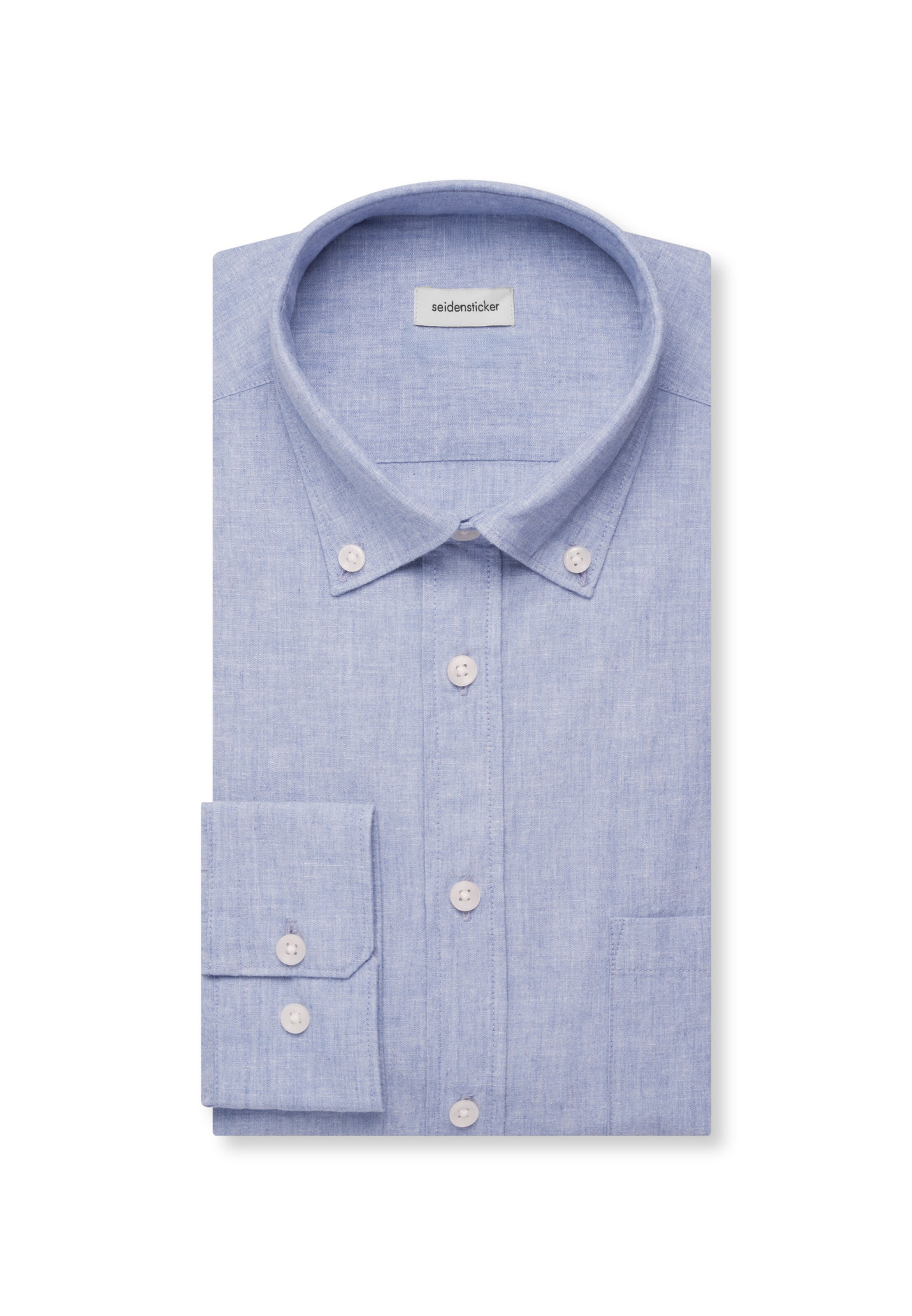 SEIDENSTICKER Regular Fit Businesshemd in Blau