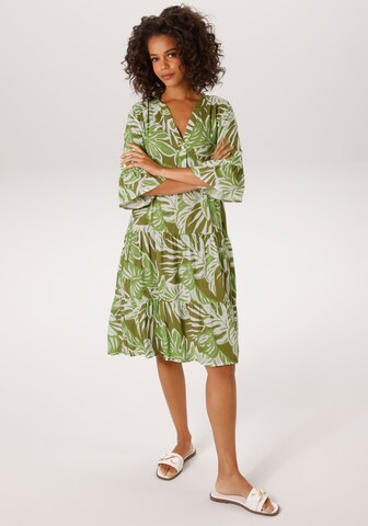 Aniston CASUAL Summer Dress in Green