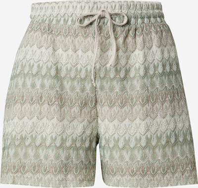 VERO MODA Shorts 'DICTE' in hellbeige / dunkelbeige / mint / hellgrün, Produktansicht