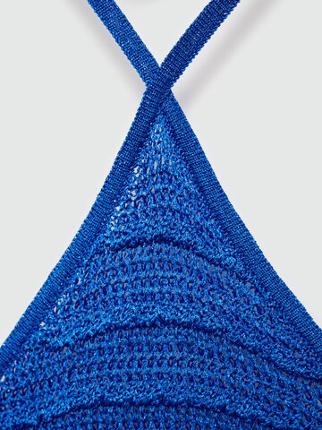 Robes en maille 'Milan' MANGO en bleu