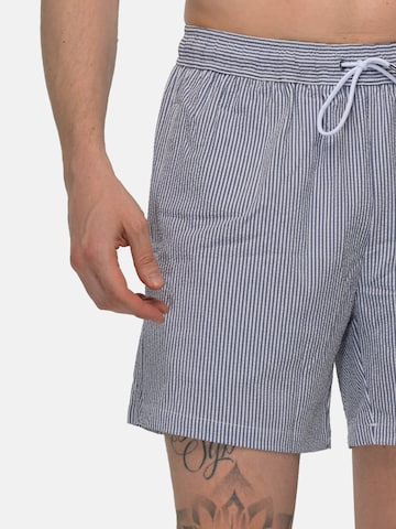 Vercate Swimming shorts 'Seersucker' in Blue