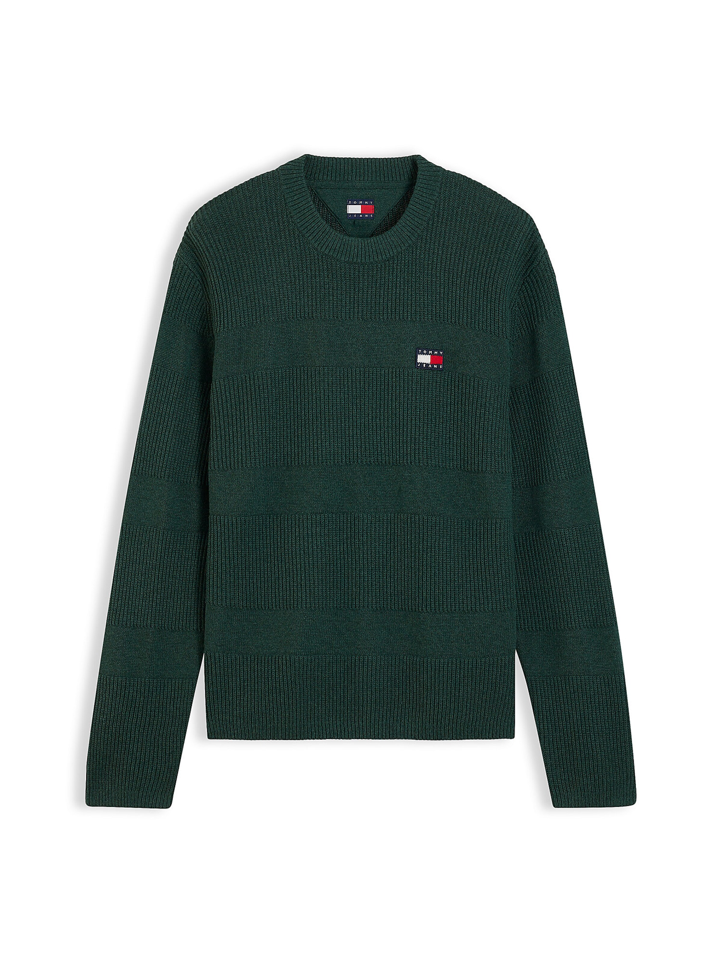 Tommy Jeans Trui in Groen: voorkant