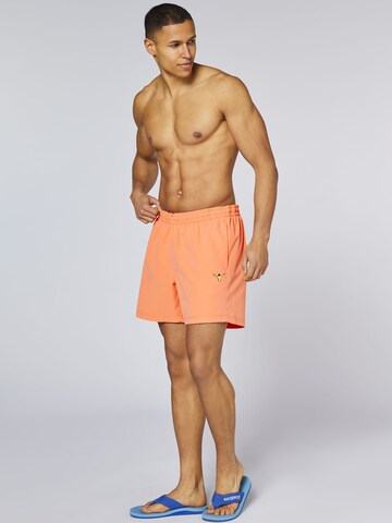 CHIEMSEE Athletic Swim Trunks in Orange