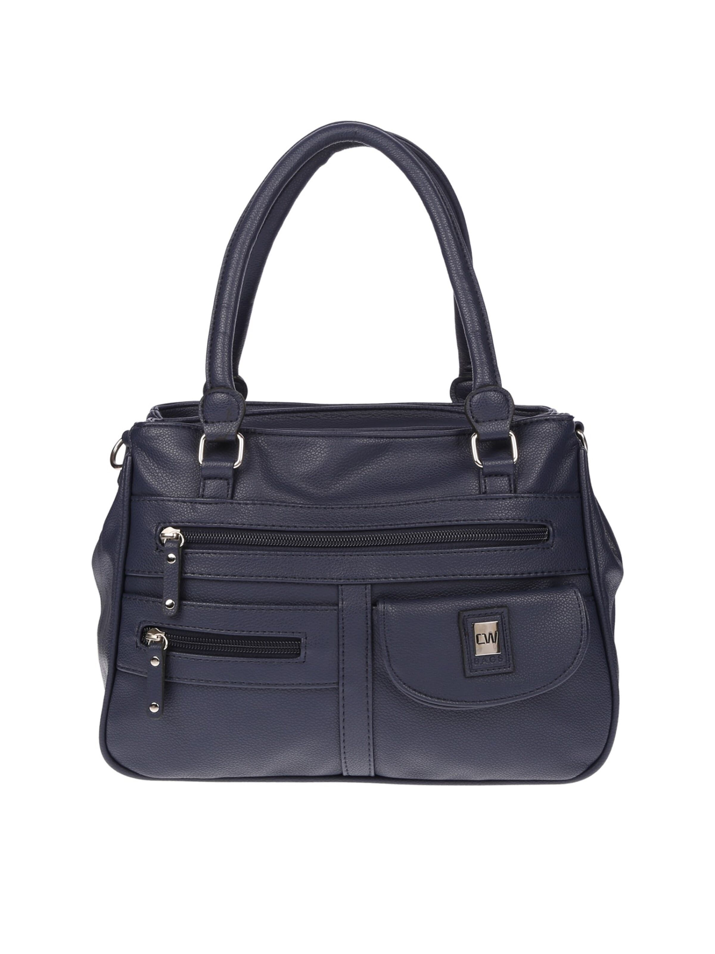 Christian Wippermann Handtasche 'Große Damen Tasche Umhängetasche Schultertasche'‌‌‌‌ in Blau: Vorderseite