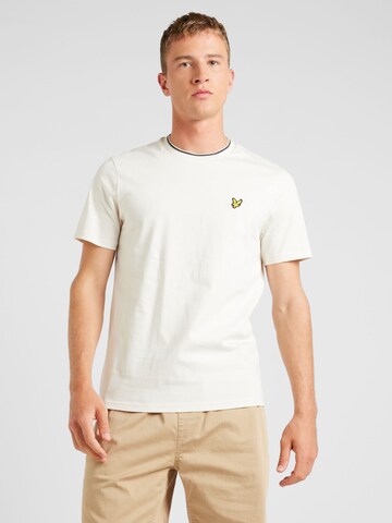 Lyle & Scott Футболка в Бежевый: спереди