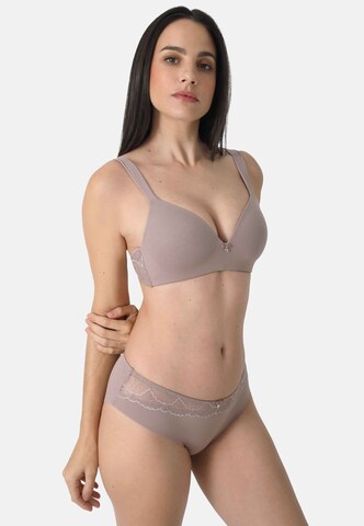 Soutien-gorge sassa en marron : devant