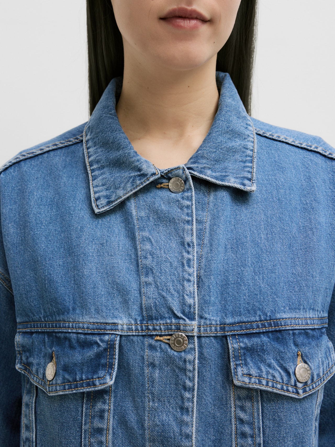EDITED Producten Tussenjas 'Jazlyn' Blauw denim
