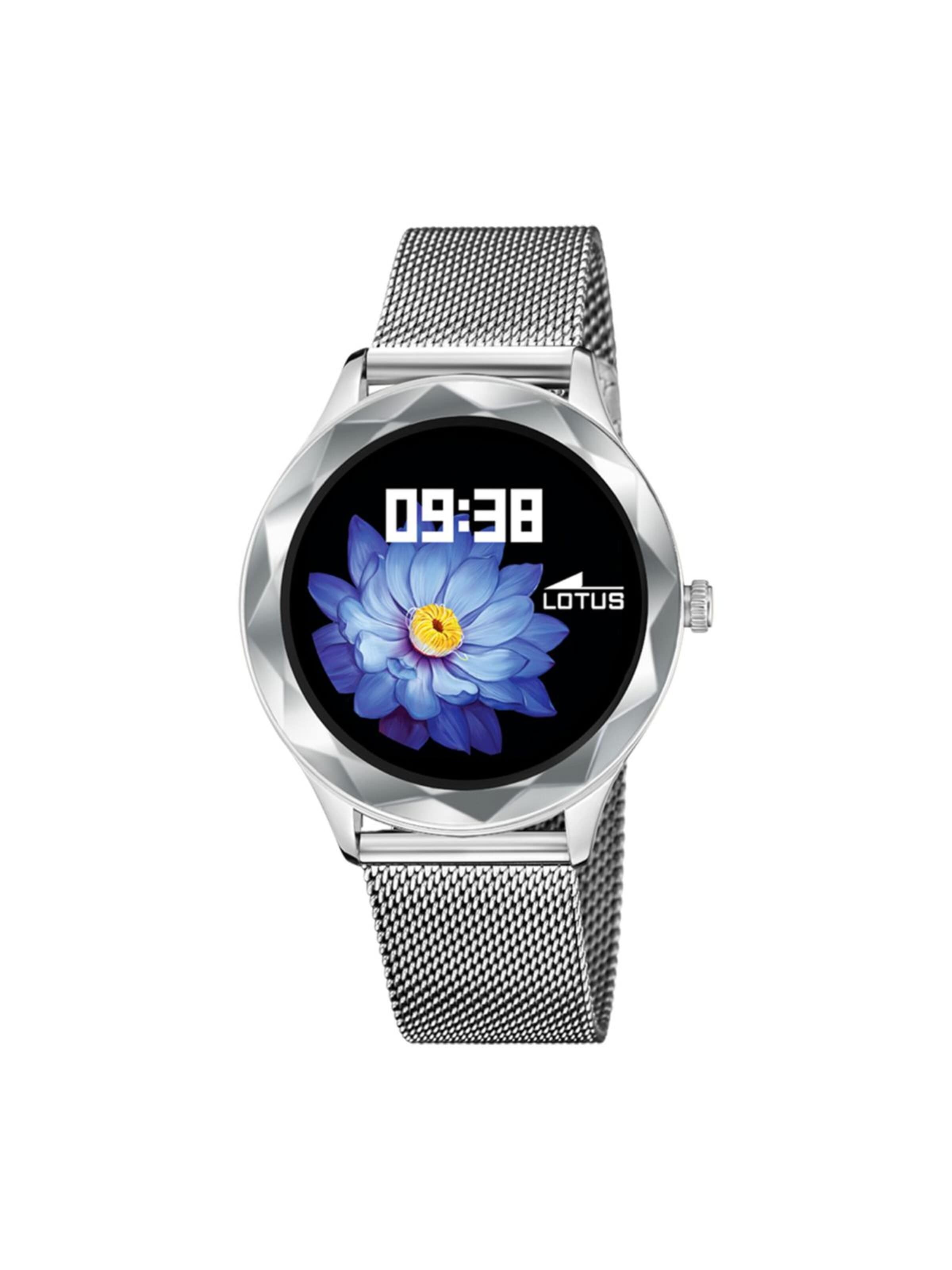 Lotus Digitaal horloge 'Lotus - Smartwatch Smartime - Quartz watch movement - Watch case width: 38.1 mm' in Zilver: voorkant