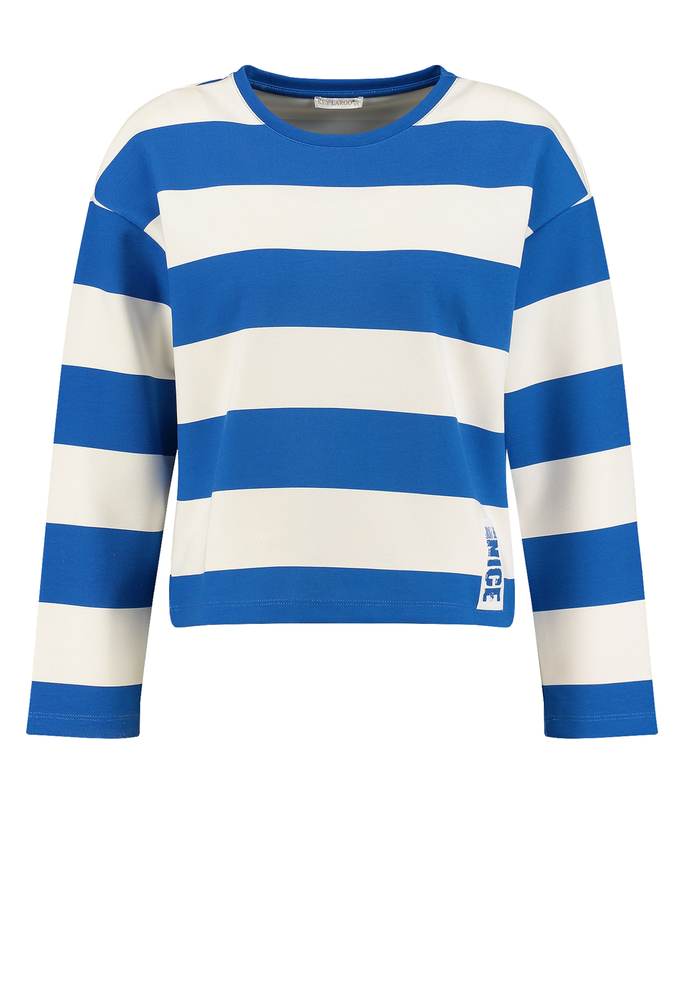 Key Largo Sweatshirt ' HAMPTON ' i blå: framsida