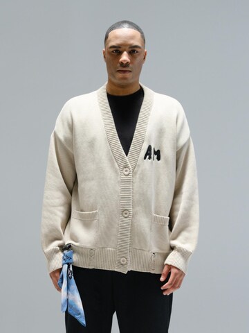 Alessandro Magno Knit Cardigan 'FASHION' in Beige: front