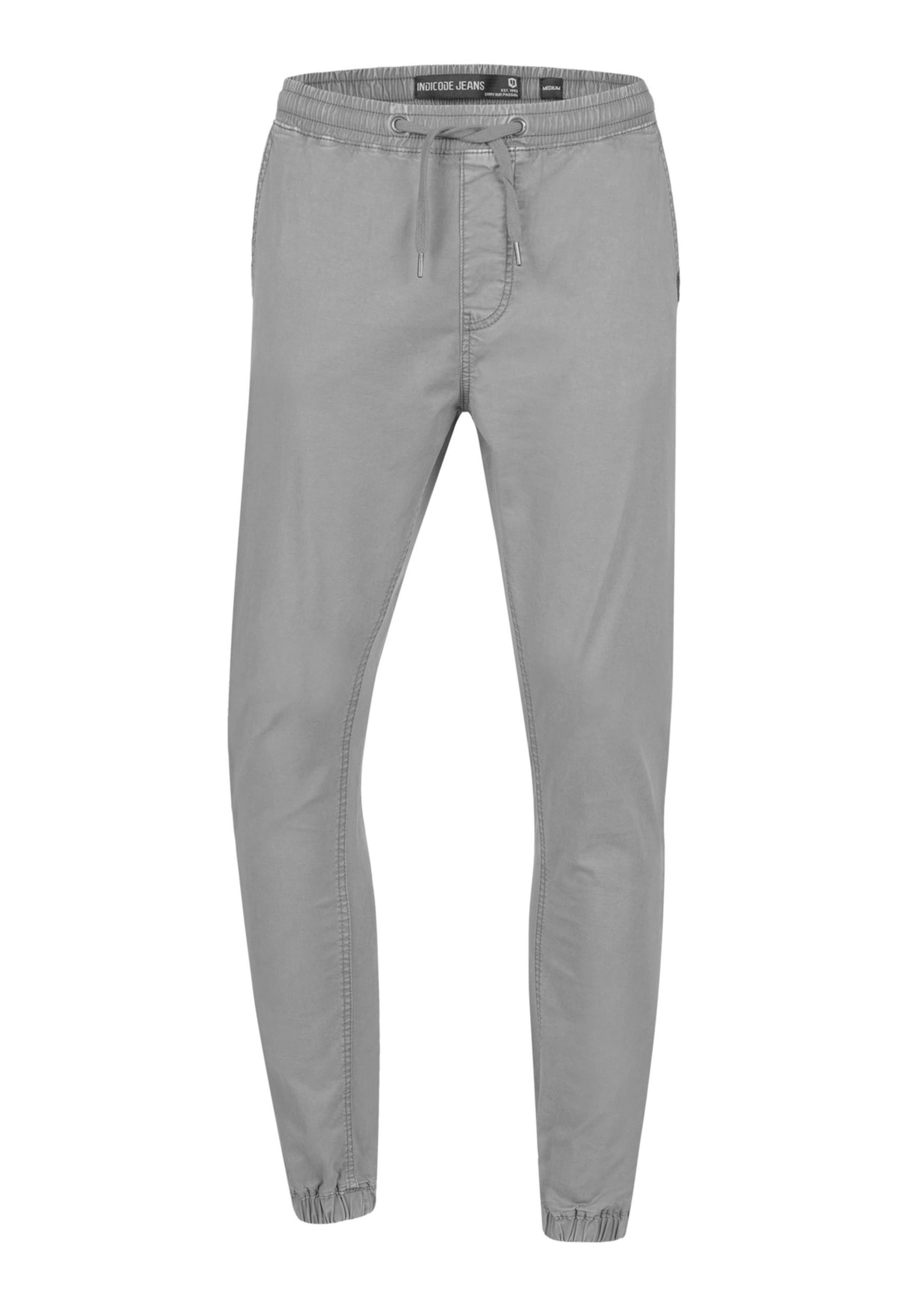 Pantalon 'Fields' INDICODE JEANS en gris : devant