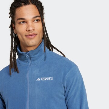ADIDAS TERREX Athletic Fleece Jacket 'Ess' in Blue
