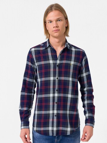 By Diess Collection Regular fit Overhemd in Blauw: voorkant