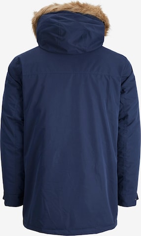 Jack & Jones Plus Parka 'Winner' in Blau