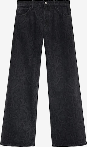 MANGOWide Leg/ Široke nogavice Traperice - crna boja: prednji dio