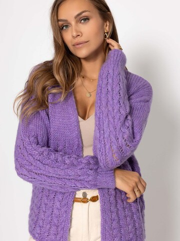SASSYCLASSY Oversized Cardigan in Purple
