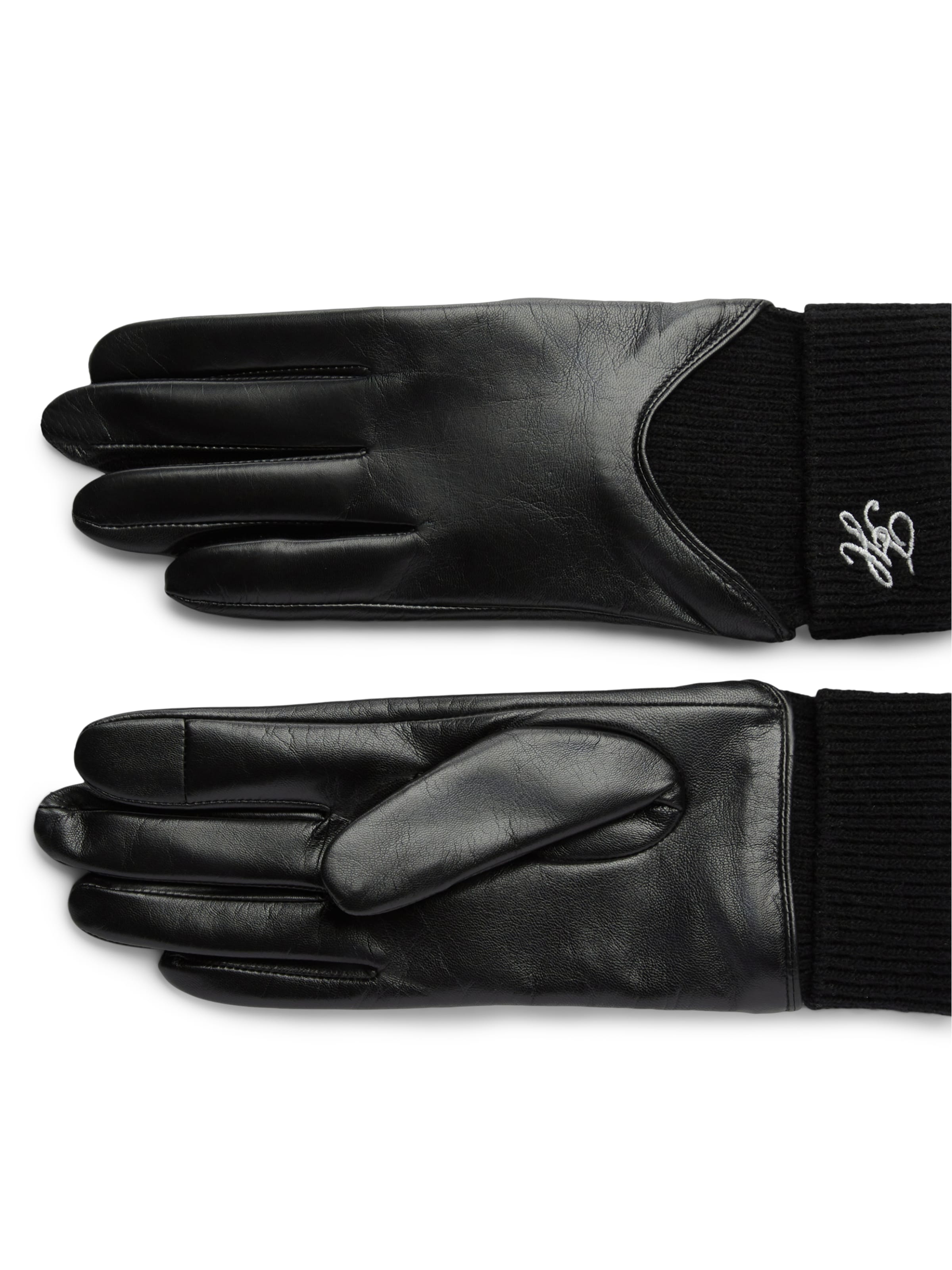 TOMMY HILFIGER - Guantes con dedos en negro