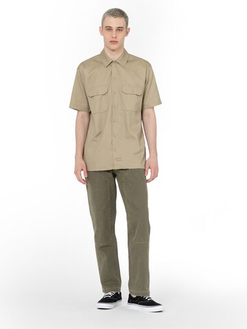 DICKIES - Ajuste confortable Camisa 'work shirt' en beige