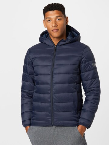 Lindbergh Between-Season Jacket in Blue: front