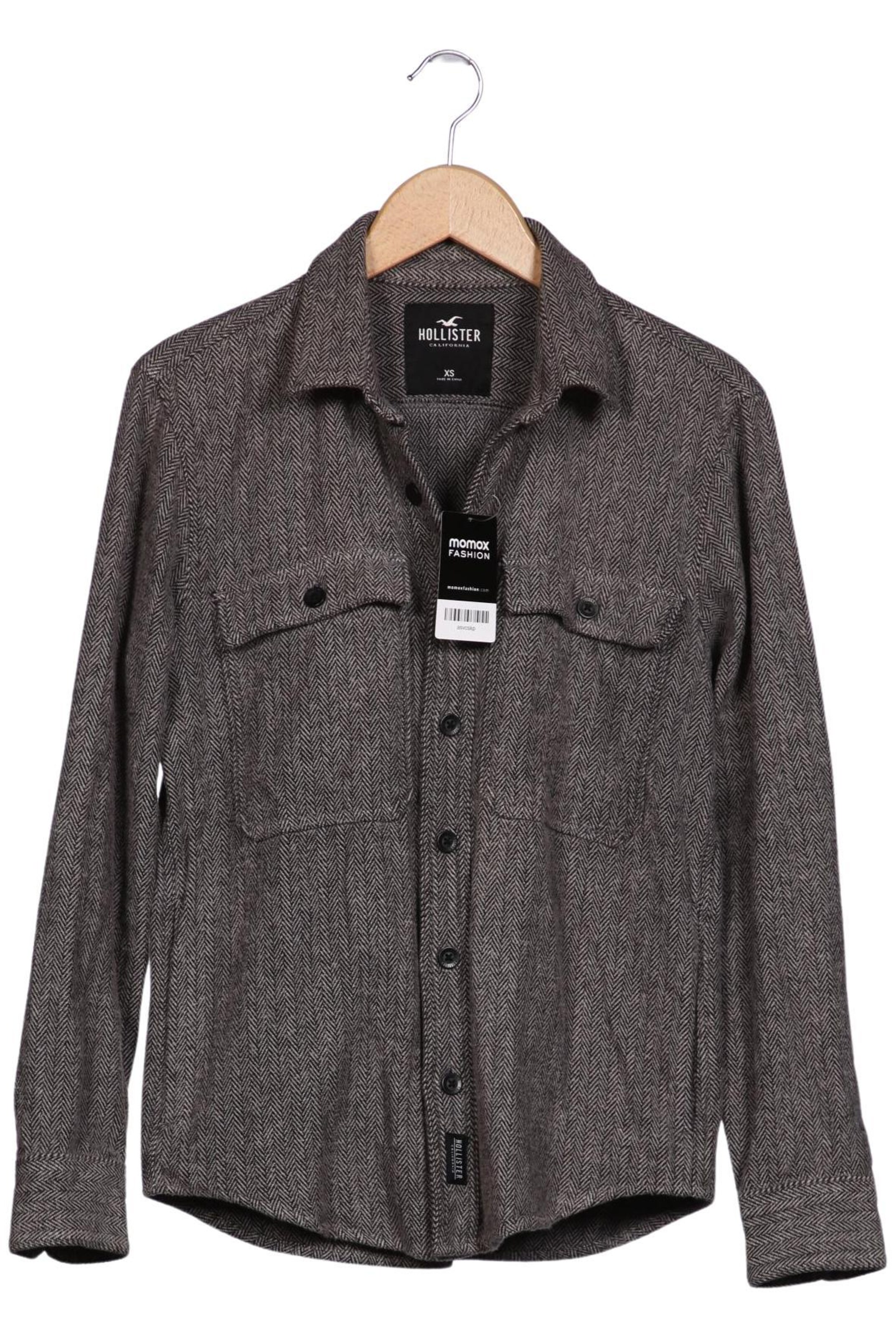 HOLLISTER Jacket & Coat in XS in Grey: front