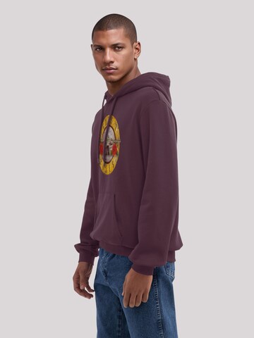 F4NT4STIC Sweatshirt 'Guns 'n' Roses Vintage Bullet Logo' in Bruin