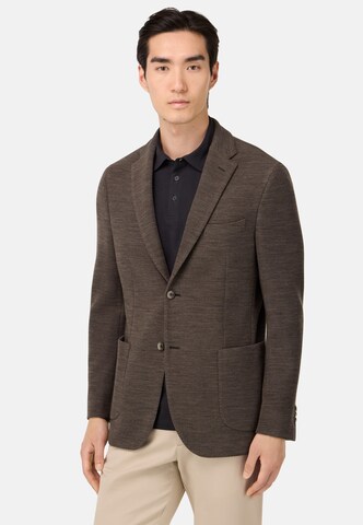 Boggi Milano Regular fit Colbert in Bruin