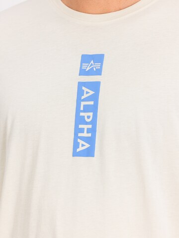 T-Shirt ALPHA INDUSTRIES en blanc