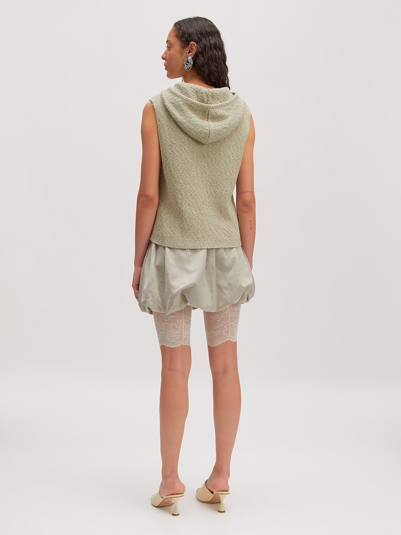 EDITED Gebreide bodywarmer 'Velma' Groen