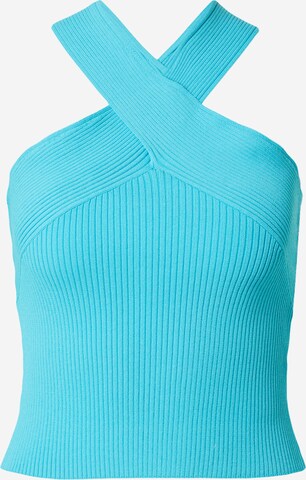 TOPSHOP Gebreide top in Blauw: voorkant