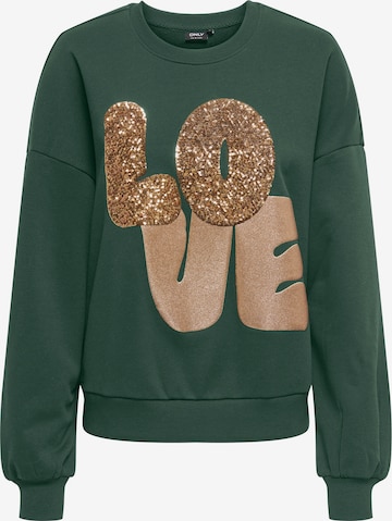 zaļš ONLY Sportisks džemperis 'ONLLALLY': no priekšpuses