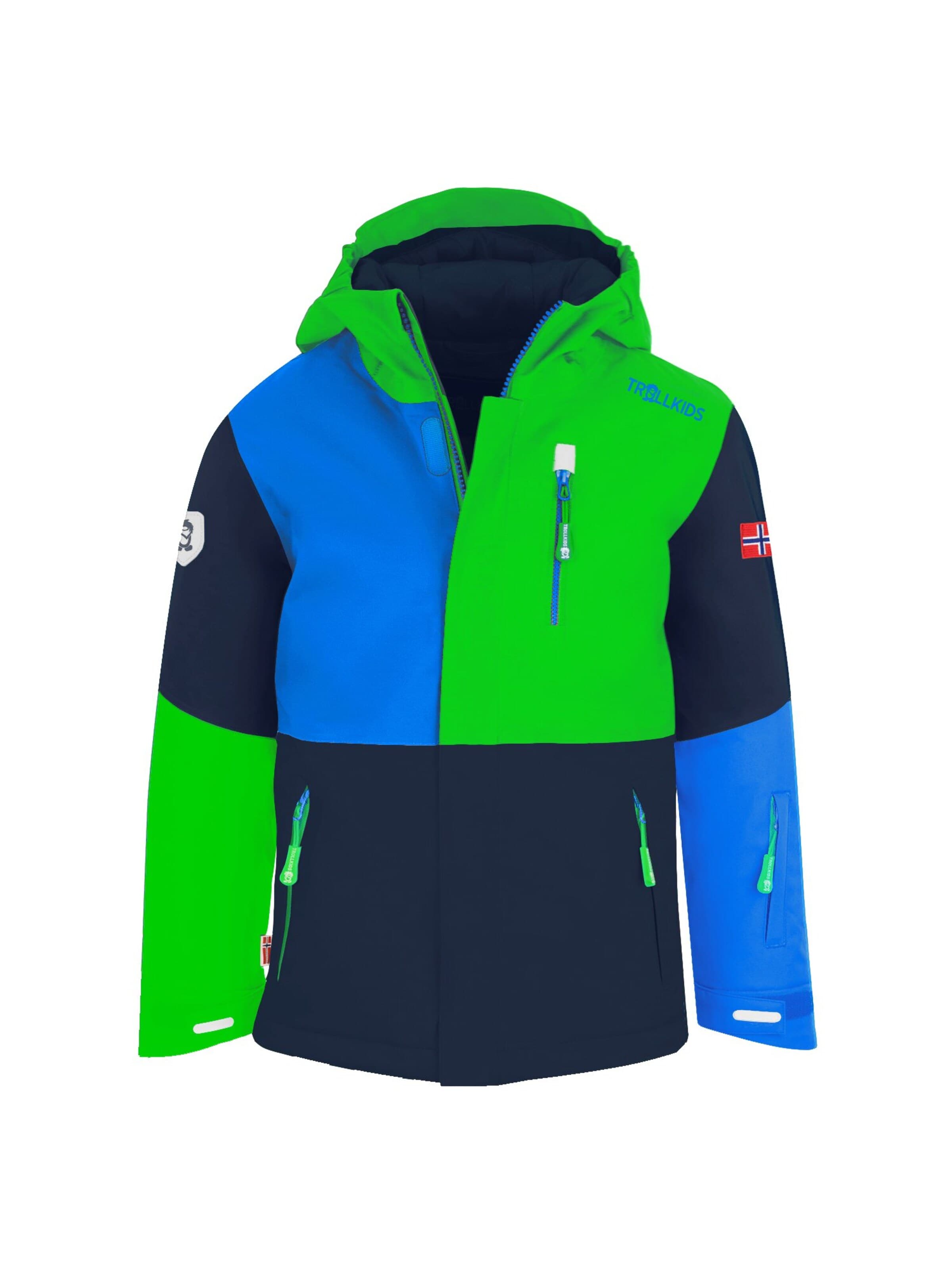 TROLLKIDS Outdoor jacket in Green: front