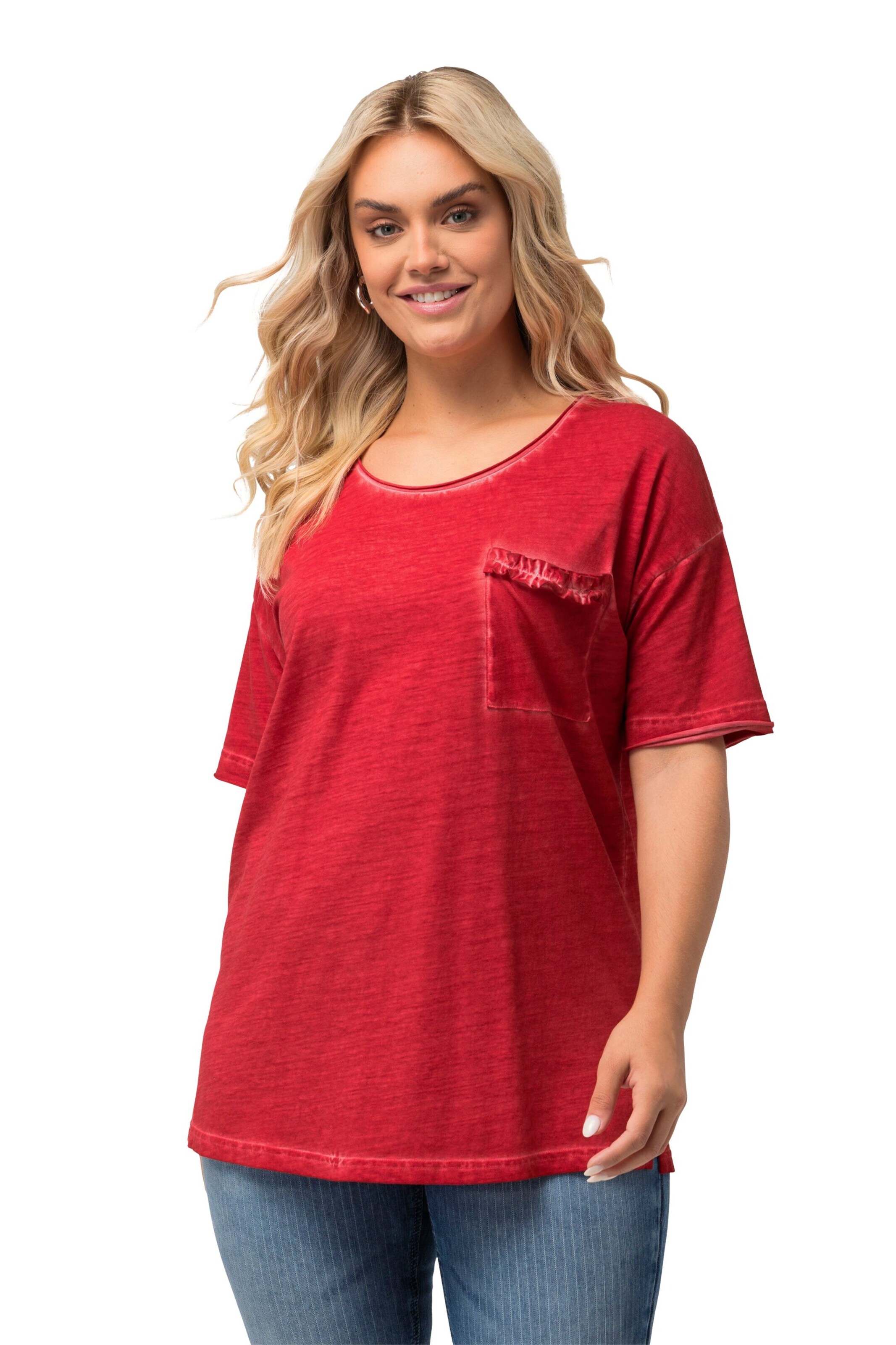 Ulla Popken Shirt in Rot: Vorderseite