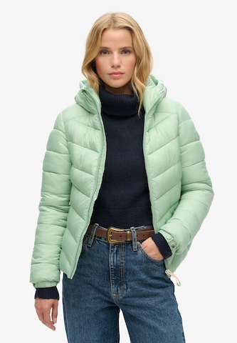 žalia Superdry Demisezoninė striukė 'Fuji': priekis