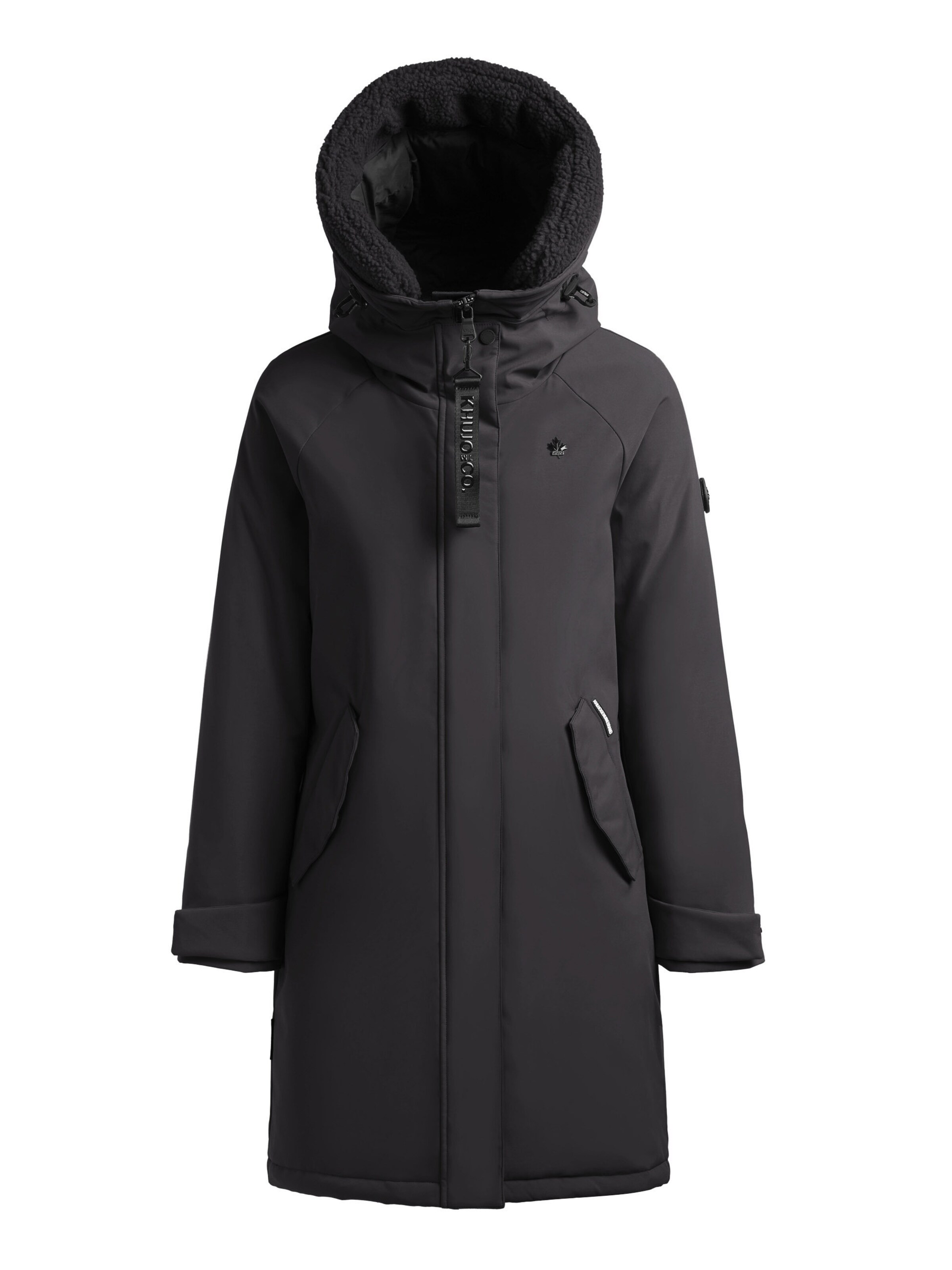 khujo Mantel 'Semie 4' in Grau: Vorderseite