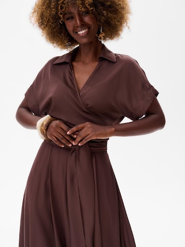 Blue Shadow Blouse in Brown