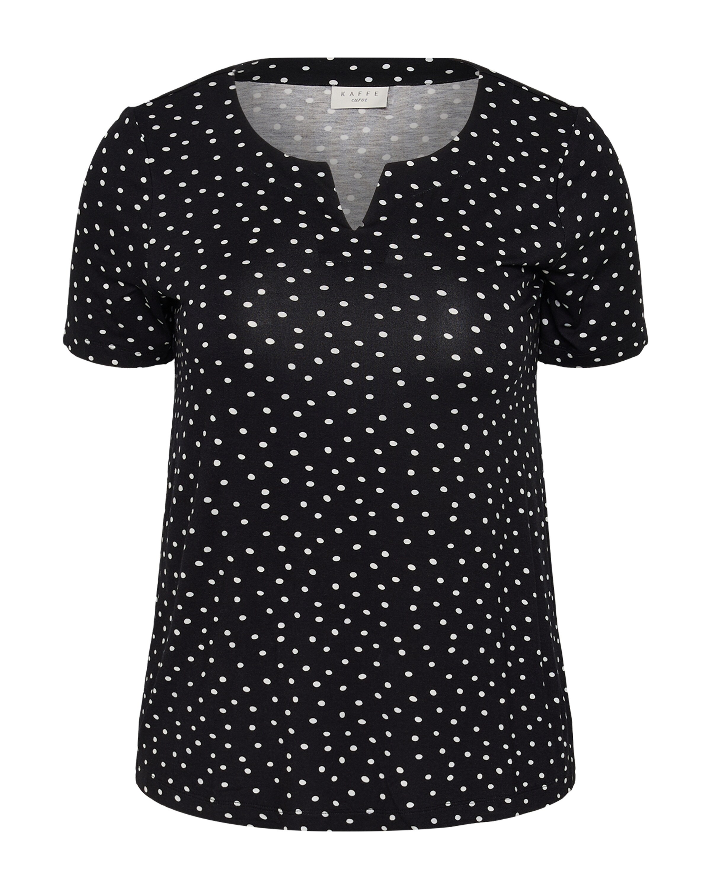 KAFFE CURVE Camisa 'KCmella' em 5XL-6XL em preto / branco, Vista do artigo