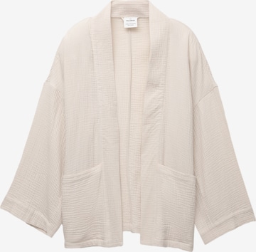 Kimono Pull&Bear en beige : devant