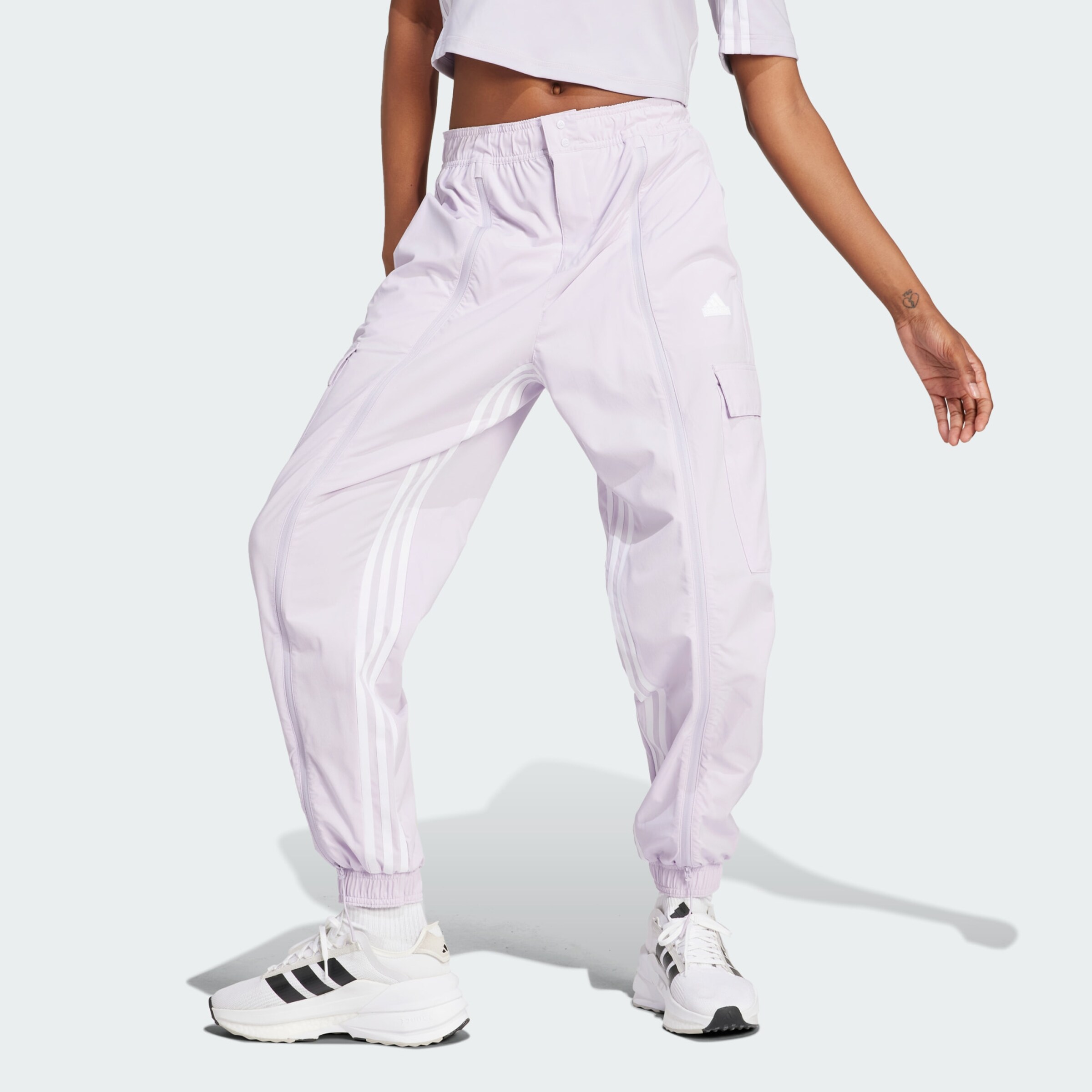 ADIDAS SPORTSWEAR Tapered Workout Pants Dance All gender Versatile in Light Purple ABOUT YOU