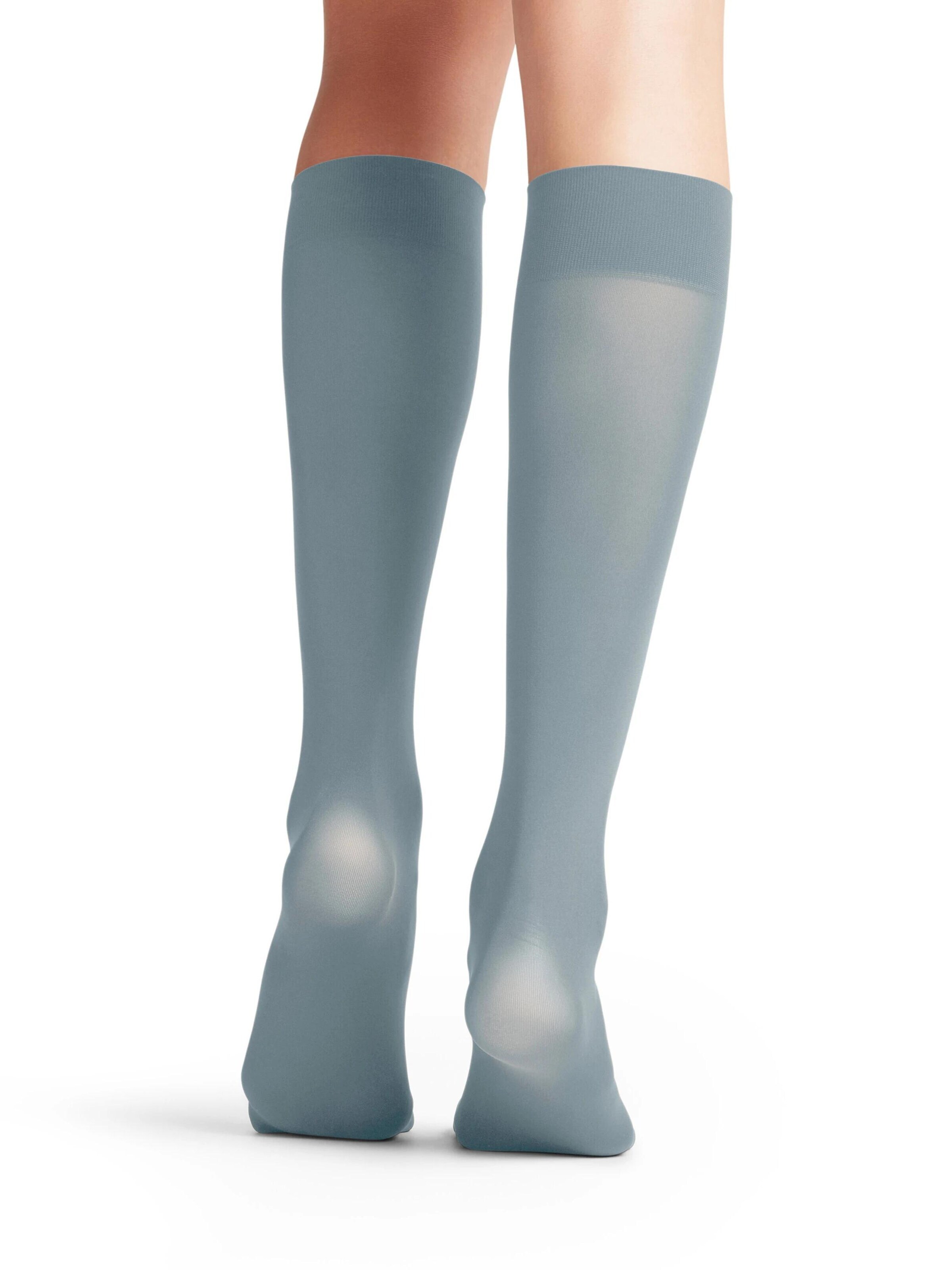 FALKE Overknee Strümpfe 'Pure Matt'‌‌‌‌‌‌‌‌‌‌ in Blau