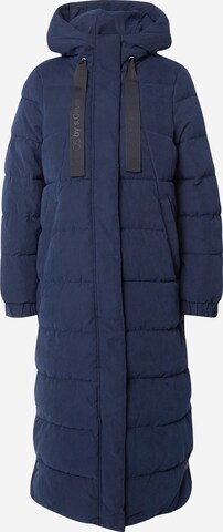 QS Winter Coat in Blue: front