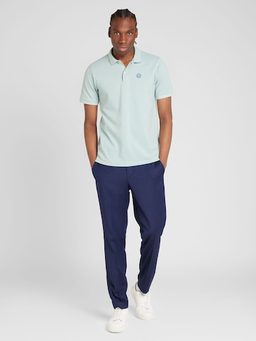 KnowledgeCotton Apparel Poloshirt 'ROWAN' in Blau