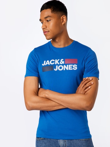 JACK & JONES - Camiseta en azul: frente