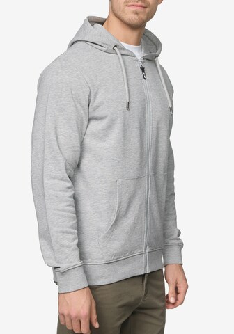 INDICODE Zip-Up Hoodie in Grey