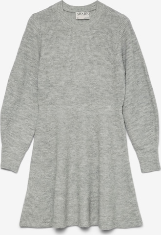 VERO MODA Gebreide jurk 'VMAWANGALINA' in Grijs: voorkant