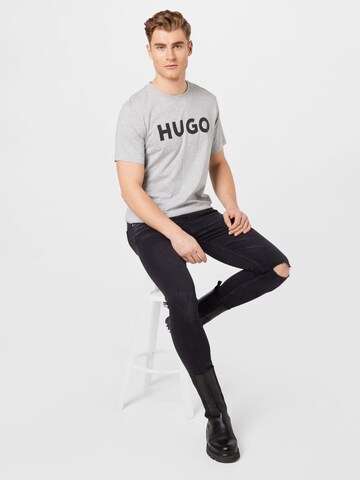 HUGO Koszulka 'Dulivio' w kolorze szary