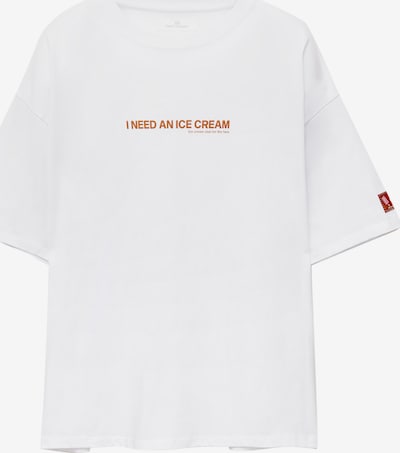 Pull&Bear Majica 'PACIFIC' u konjak / prljavo roza / svijetloroza / bijela, Pregled proizvoda