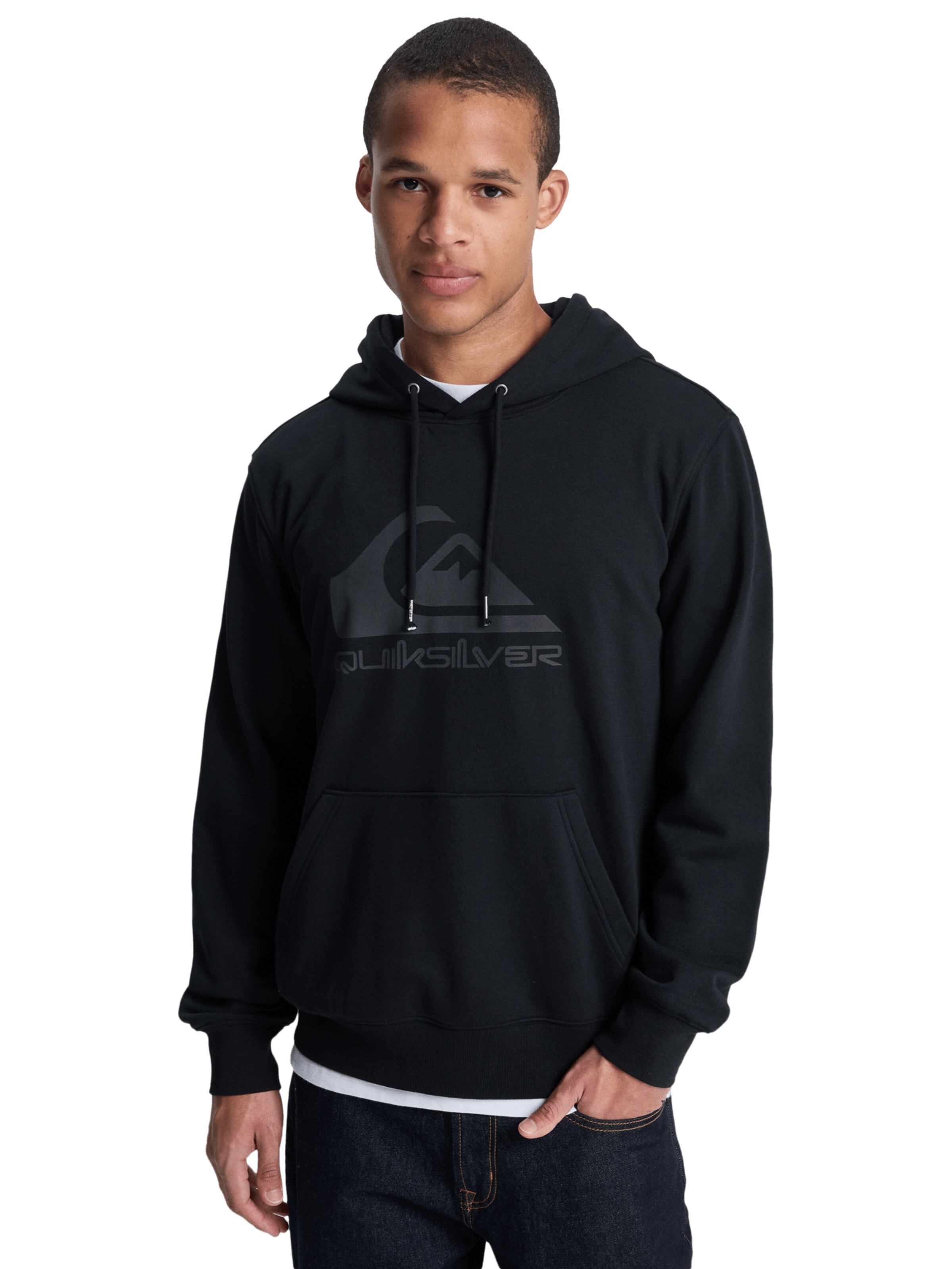Sweat de sport QUIKSILVER en noir : devant