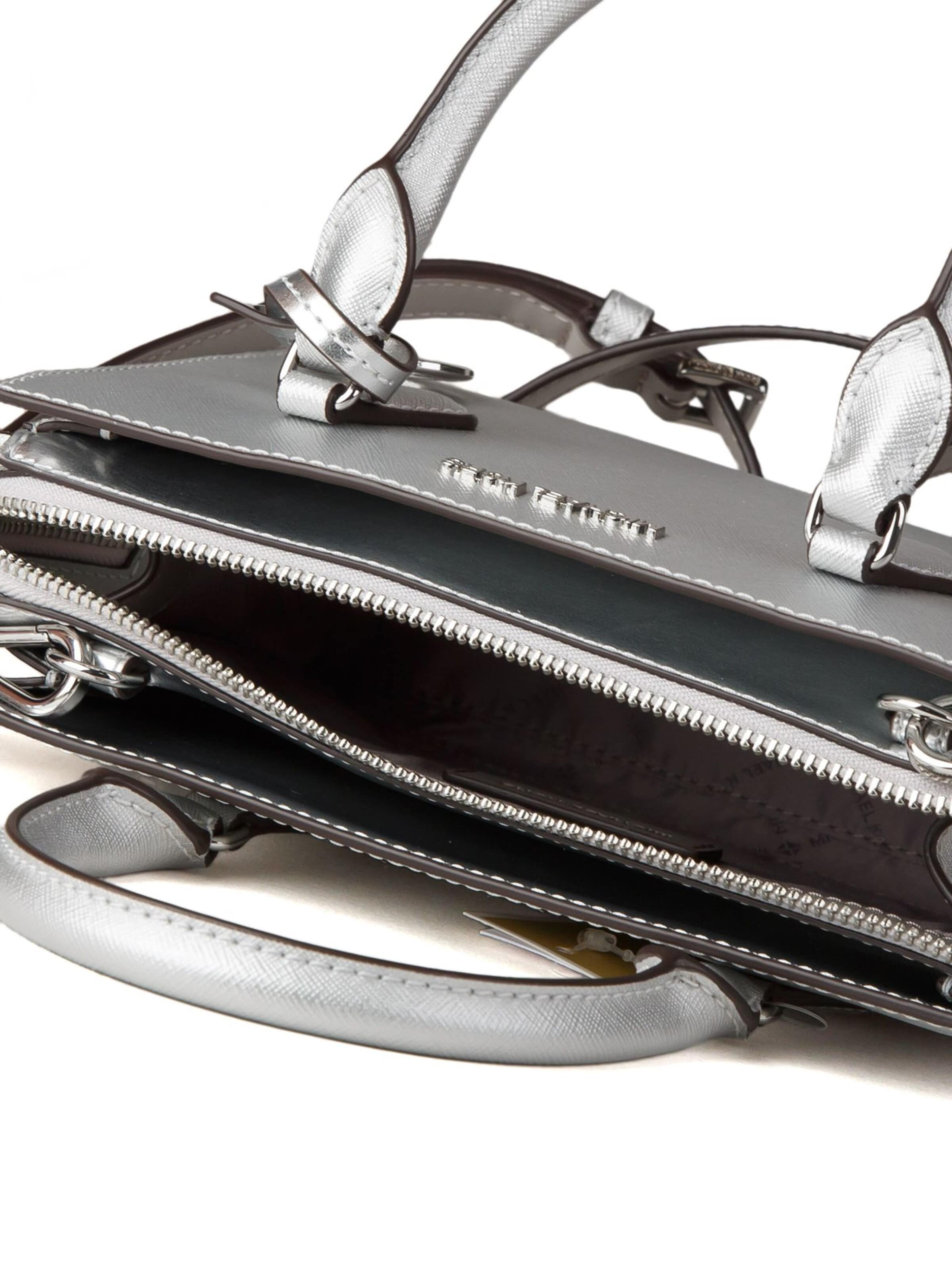 Sacs à main 'Sheila Small Center-Zip Satchel' Michael Kors en argent